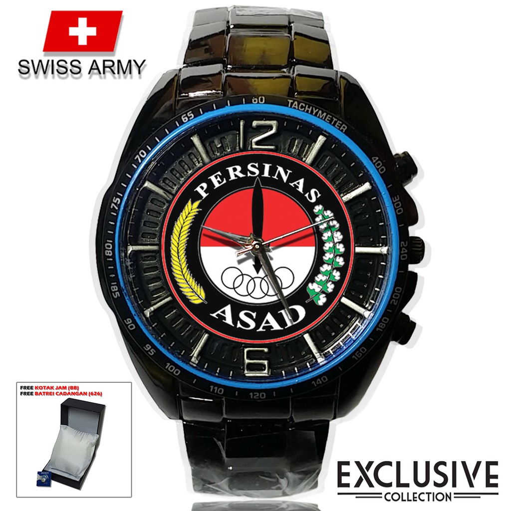 (Istimewa Bossque) Jam PERSINAS-ASAD Rantai Sport (Elegan)