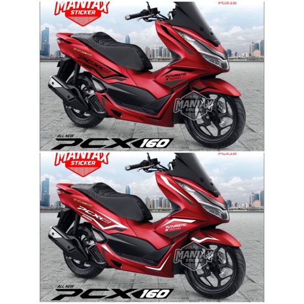 Striping Sticker Cutting Honda NEW PCX MERAH 2021 160 Sporty