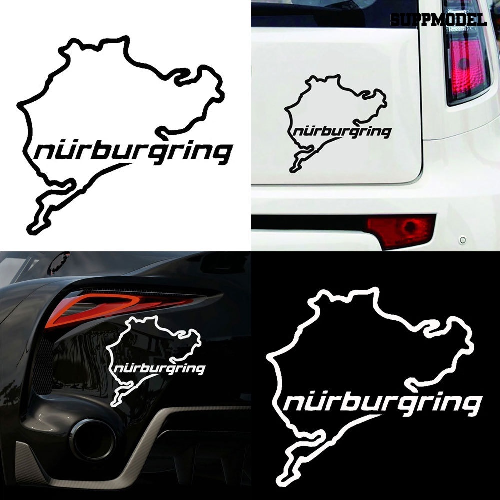 Stiker Reflektif Motif Nurburgring Untuk Dekorasi Mobiltruk