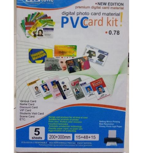 

[KODE KJJD0] Bahan ID Card Card 5 Sheet/Kertas PVC Kualitas Bagus Tebal 0,78/Grosir