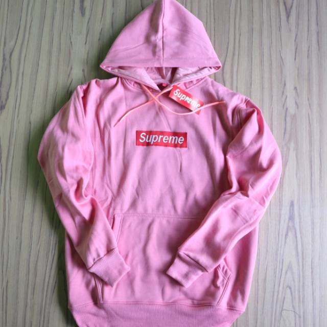 jaket supreme pink