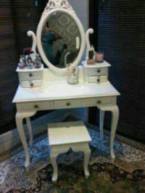 Meja Rias Jati Minimalis Cat Pliture Model Kartini