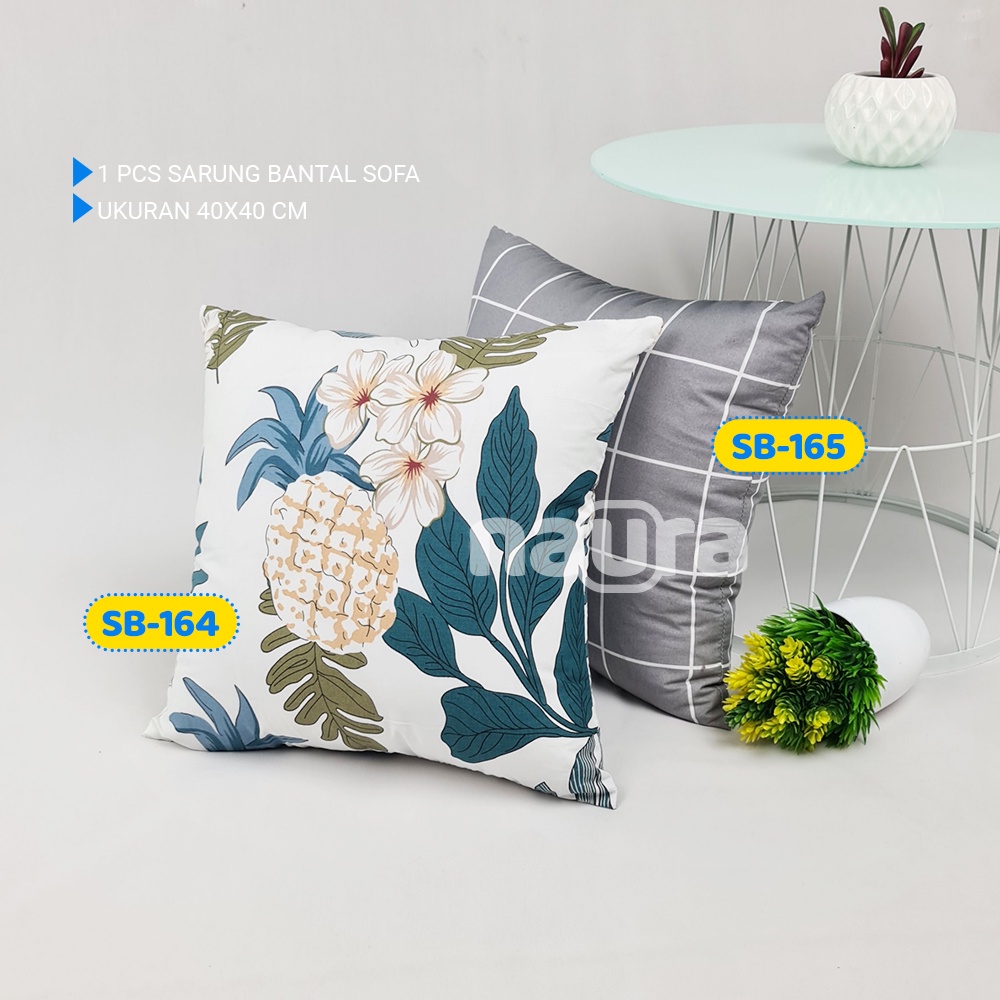 Sarung Bantal Sofa - Motif Tropikal