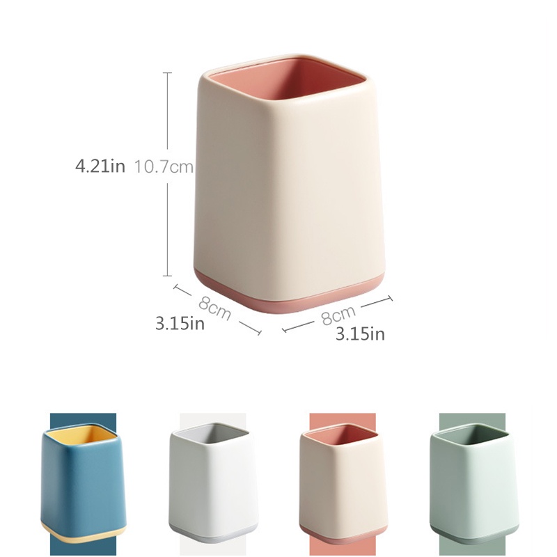 Kotak Holder Penyimpanan Pena Pensil Kuas Makeup Gaya Nordic Untuk Perlengkapan Sekolah Kantor