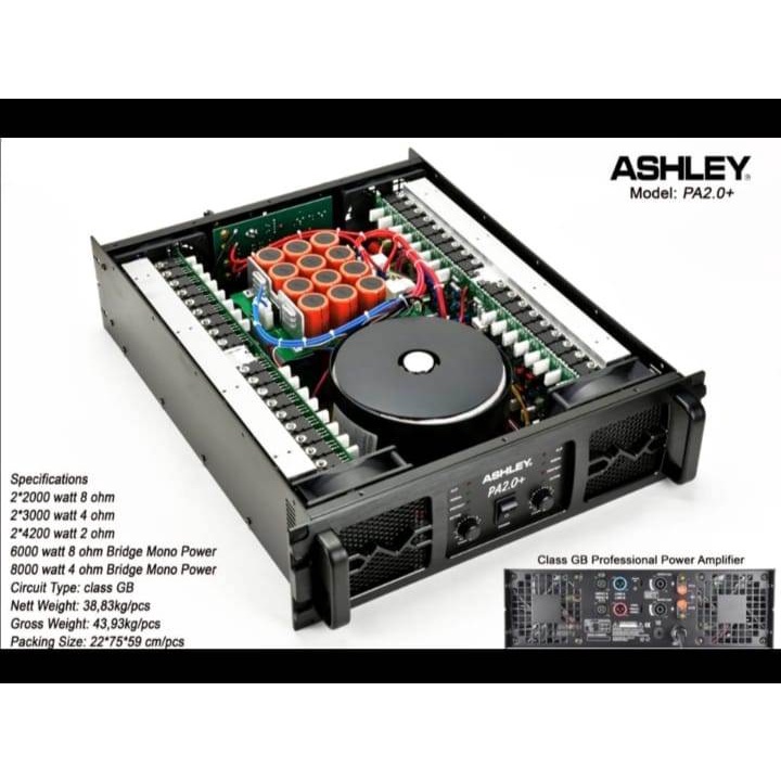 Jual Power Amplifier Ashley Pa Plus Pa Pa Pa Class Gb