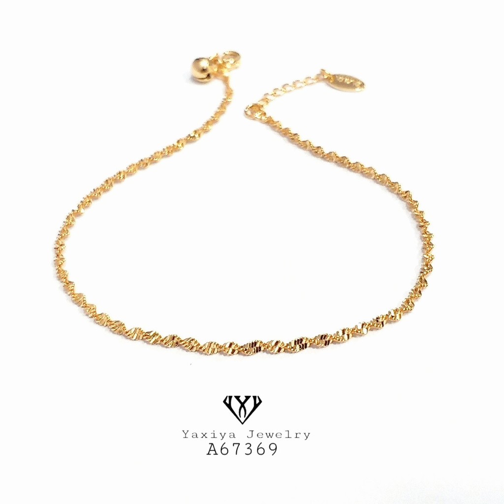 

Gelang Kaki Emas Wanita Bursalino Perhiasan Lapis Emas 18K Yaxiya Jewelry 170