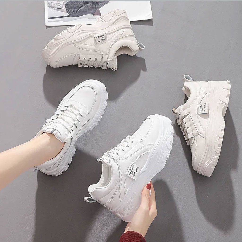 Sepatu Sneakers Wanita Korea | sepatu sniker | sepatu snakers | sepatu kets | sepatu putih import | spatu wanita | sepatu putih