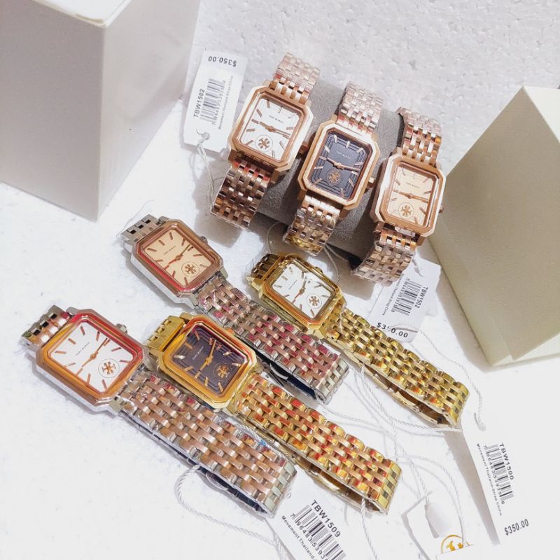 Jam Tangan Tory Burch Square TBW1500 TBW1502 TBW1509 Original