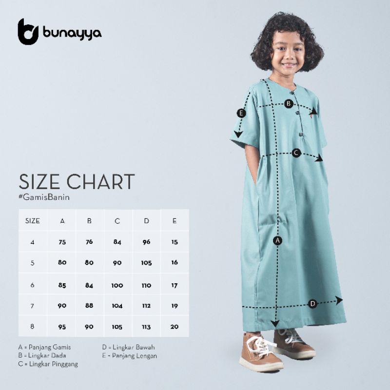 Gamis banin  jubah anak bunayya sunnah clothing