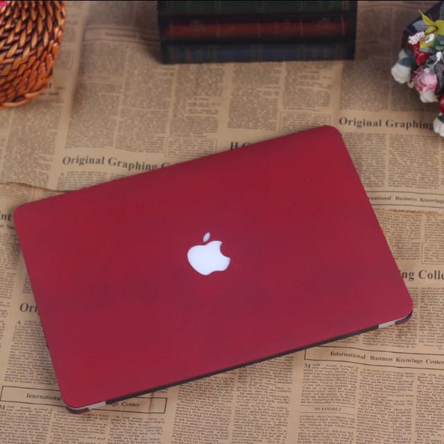 Macbook Sand Case Red Wine MAROON NEW AIR PRO RETINA Touchbar 11 13 15 M1 M2