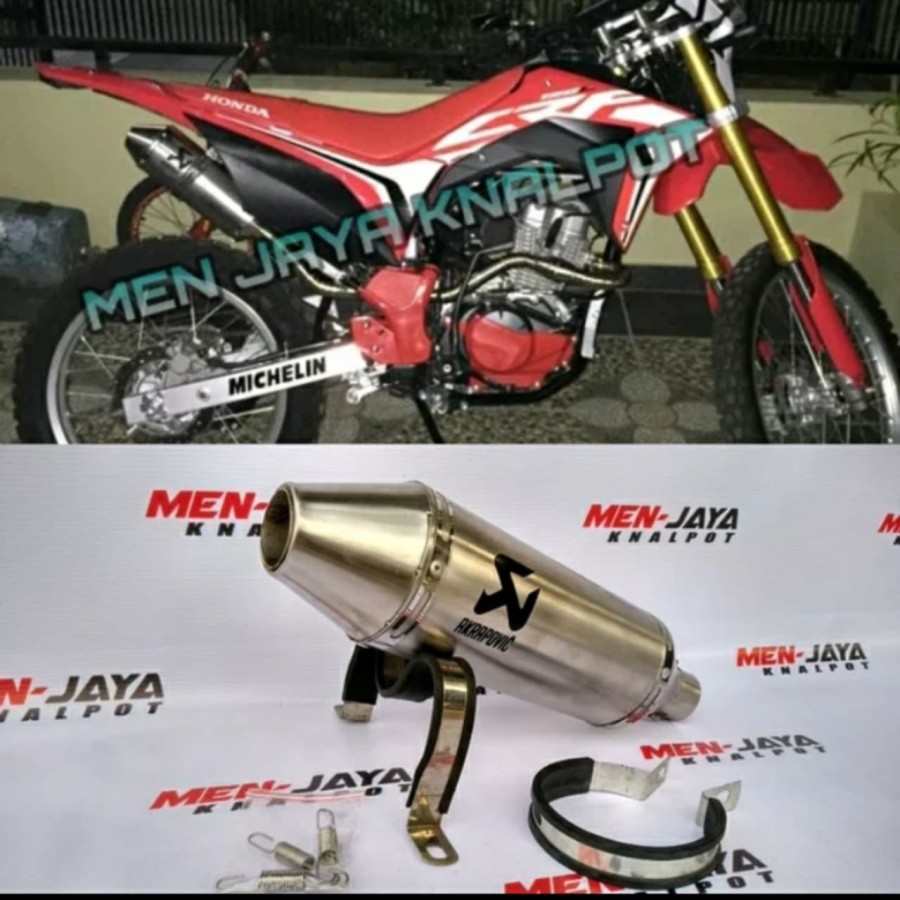Silencer Knalpot Racing Akrapovic Oval