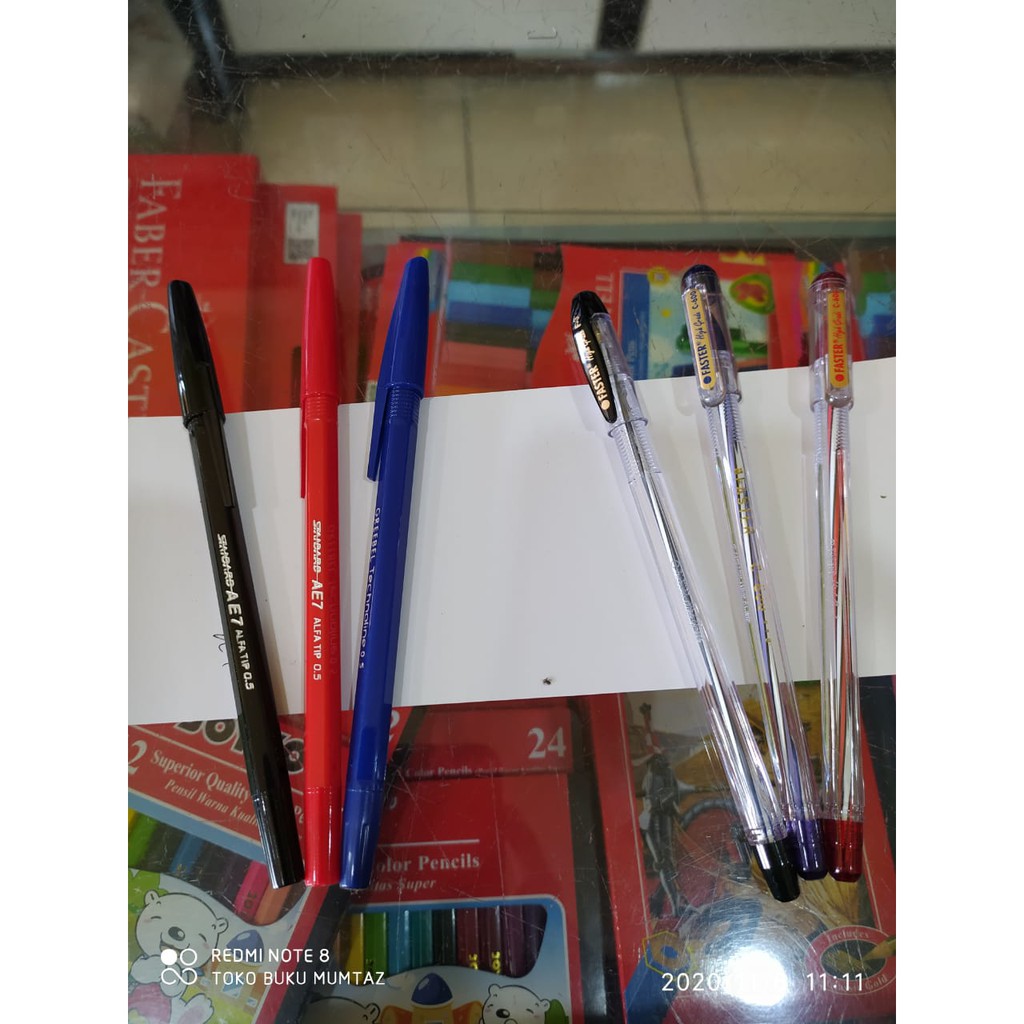 

(Ecer) Pena / Pulpen Merek Standar dan Faster