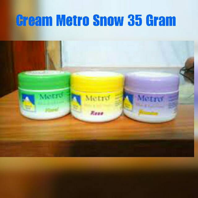 Cream Metro Snow White Pot 35 Gram