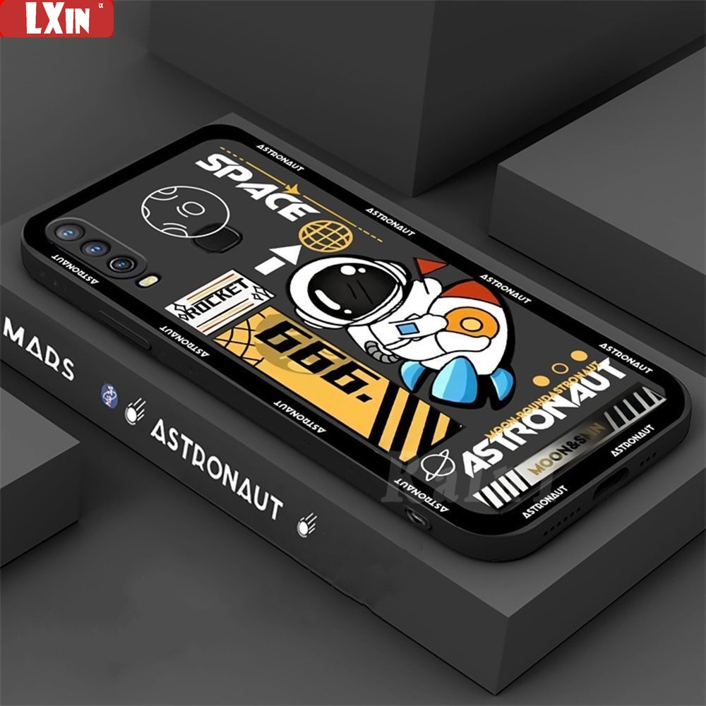 Soft Case TPU Motif Astronot Luar Angkasa Untuk Huawei Y7A Y6 Pro 2019 Y6P P30 Lite Nova 3i 5t 7i Y6P 2020 Y9S Y9 2019 Y9 Prime