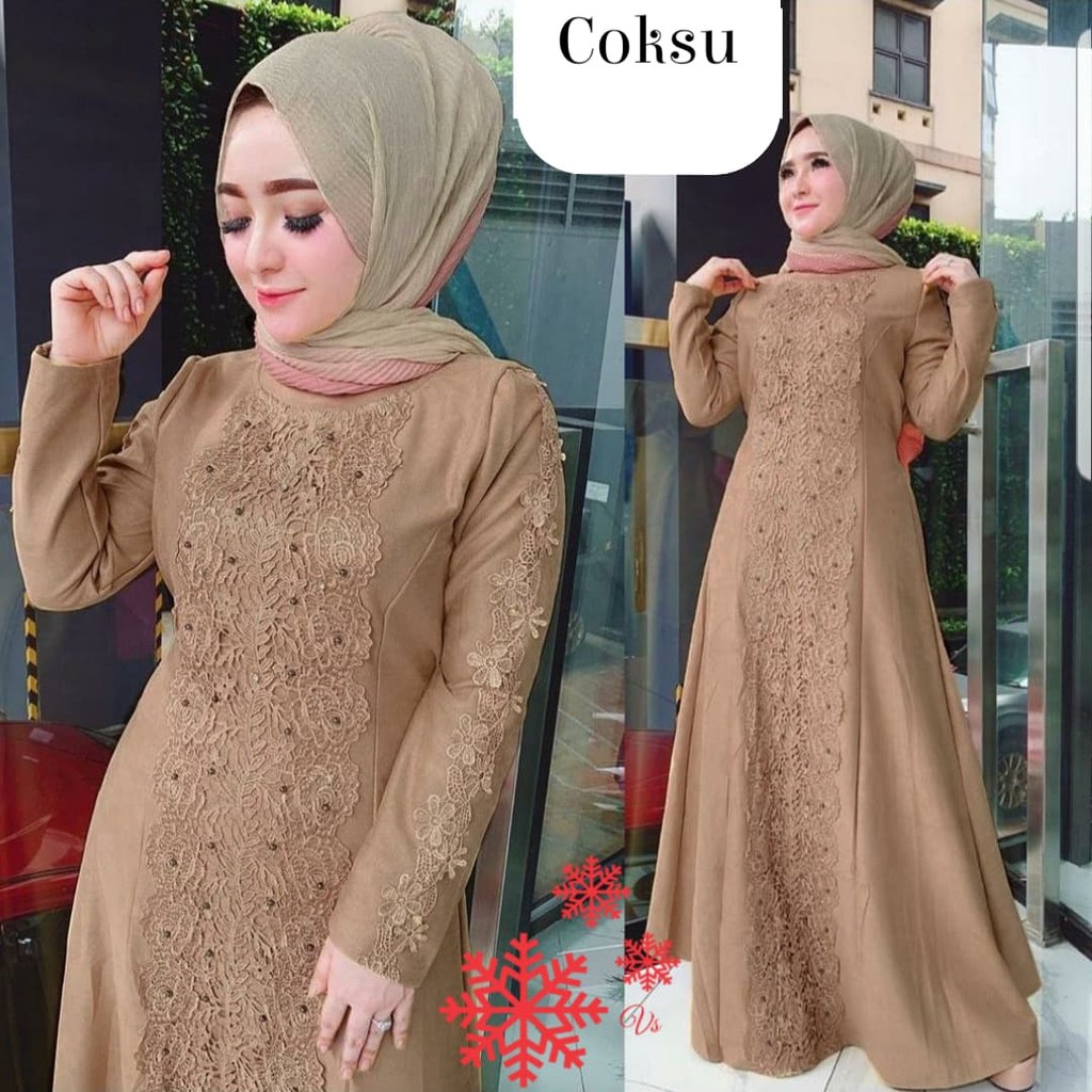 SMARTDN Super Sale Gamis pesta jumbo linda Coksu xxl baju muslim maxy murah mx jum vt