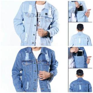 66 Koleksi Model Jaket Denim Sobek Gratis Terbaik