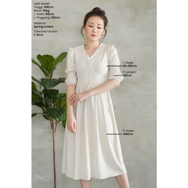 Cherry Snow Casual Dress Wanita