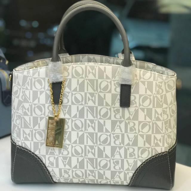 BONIA GREY BLACK ORIGINAL NEW BAG