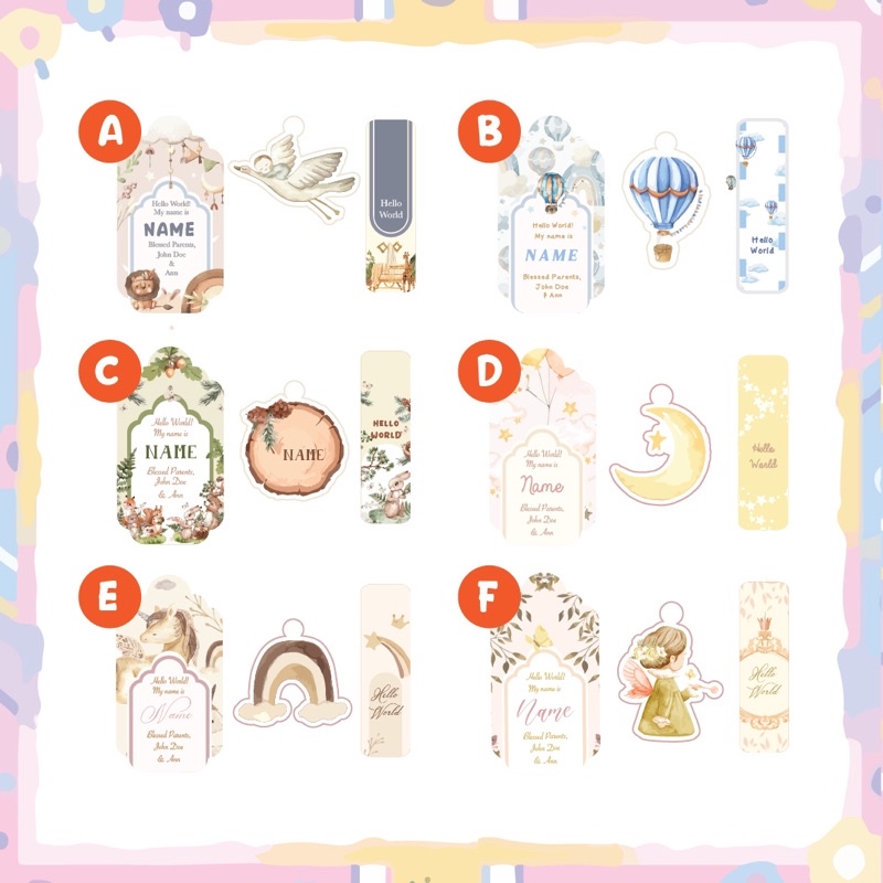 

Tag Hampers Ulang Tahun / Newborn | hangtag custom souvenir