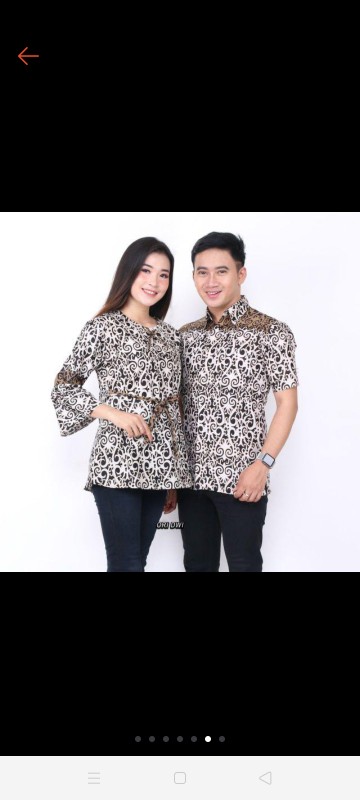 Maura Couple - Sania Ruffle Batik Couple Ori Ndoro Jowi B. S. E Garansi Termurah Shopee M L Xl Xxl