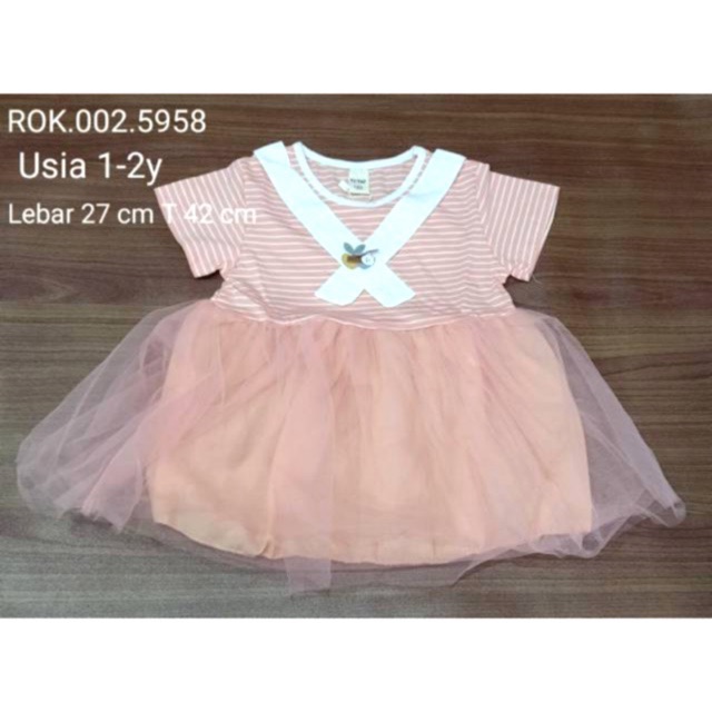 Dress / Terusan baju bayi perempuan / baju pesta / rok bayi