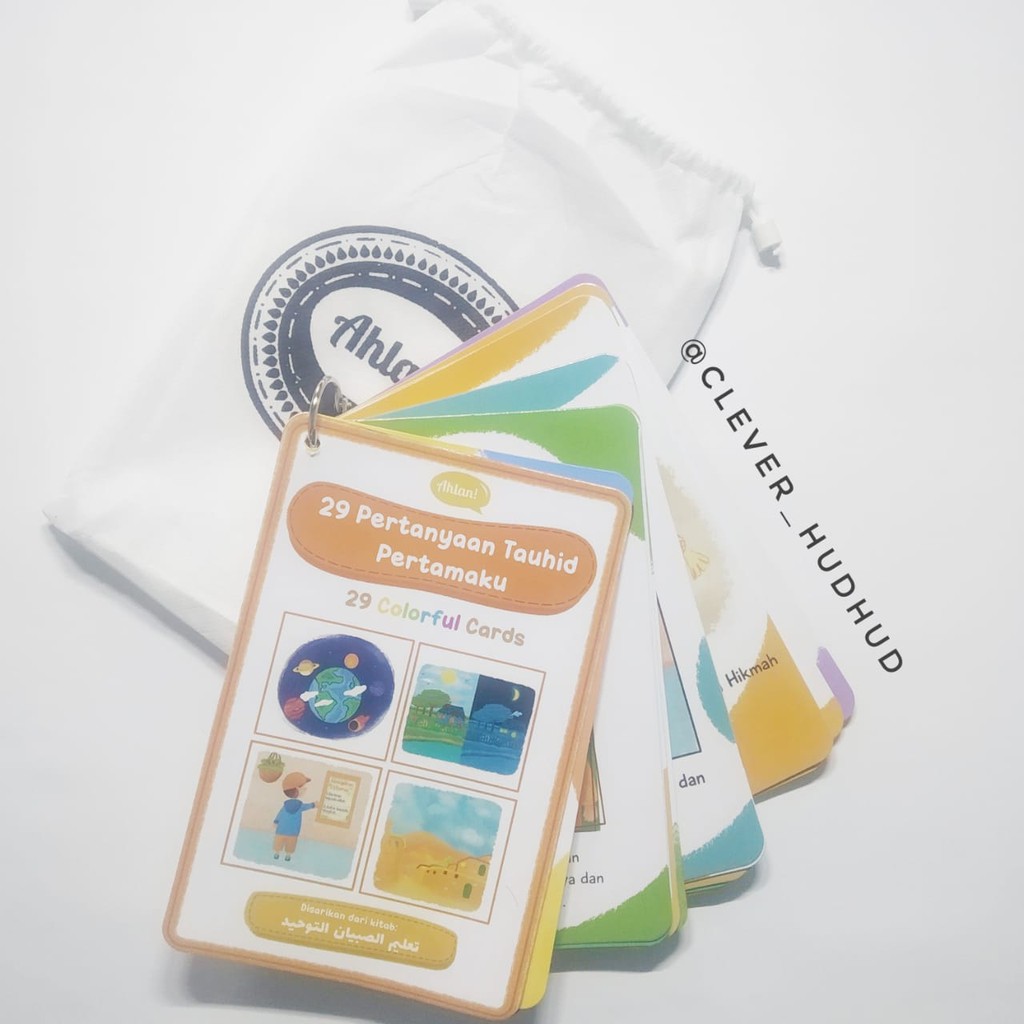 Flashcard Kartu 29 Pertanyaan Tauhid Pertamaku - Buku Anak Muslim