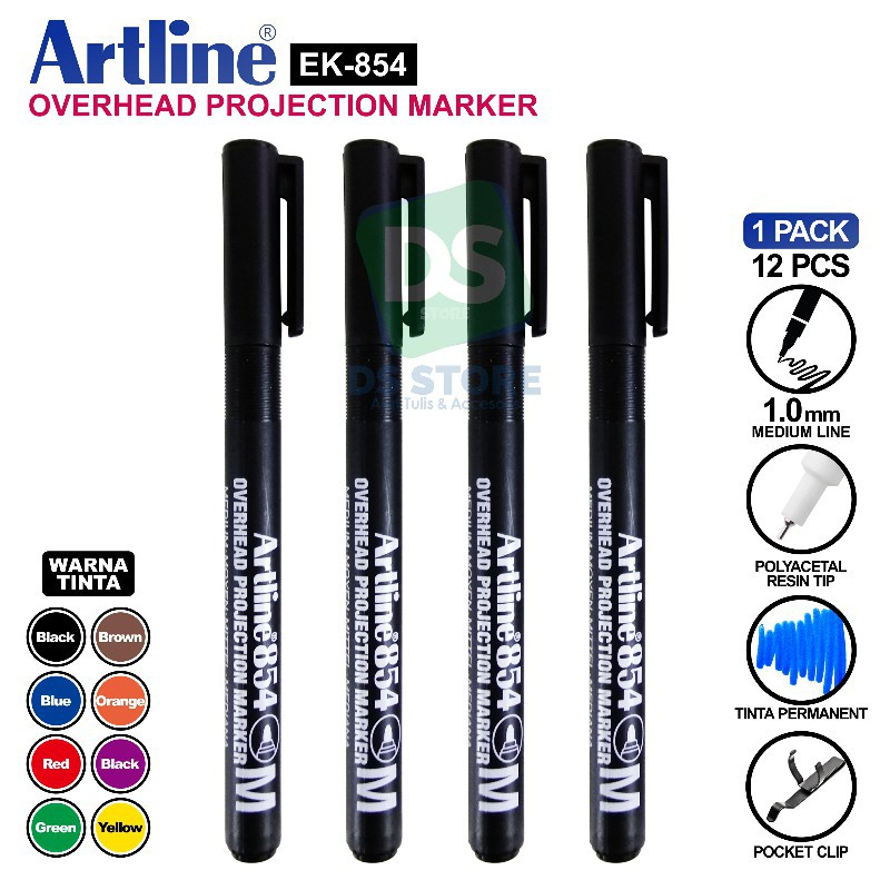 

Spidol Permanent Proyektor / OHP 854 M 1.0 mm ARTLINE