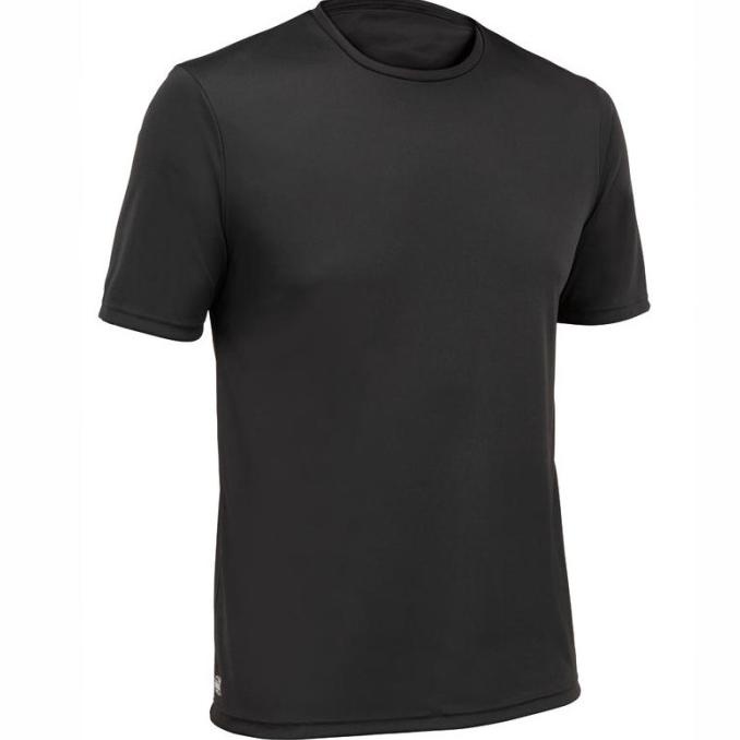 Olaian Kaos Hitam Selancar Anti-UV Pria Decathlon - 8544544