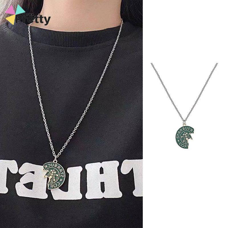 Kalung Rantai Dengan Liontin Starbucks Untuk Pria / Wanita - PD