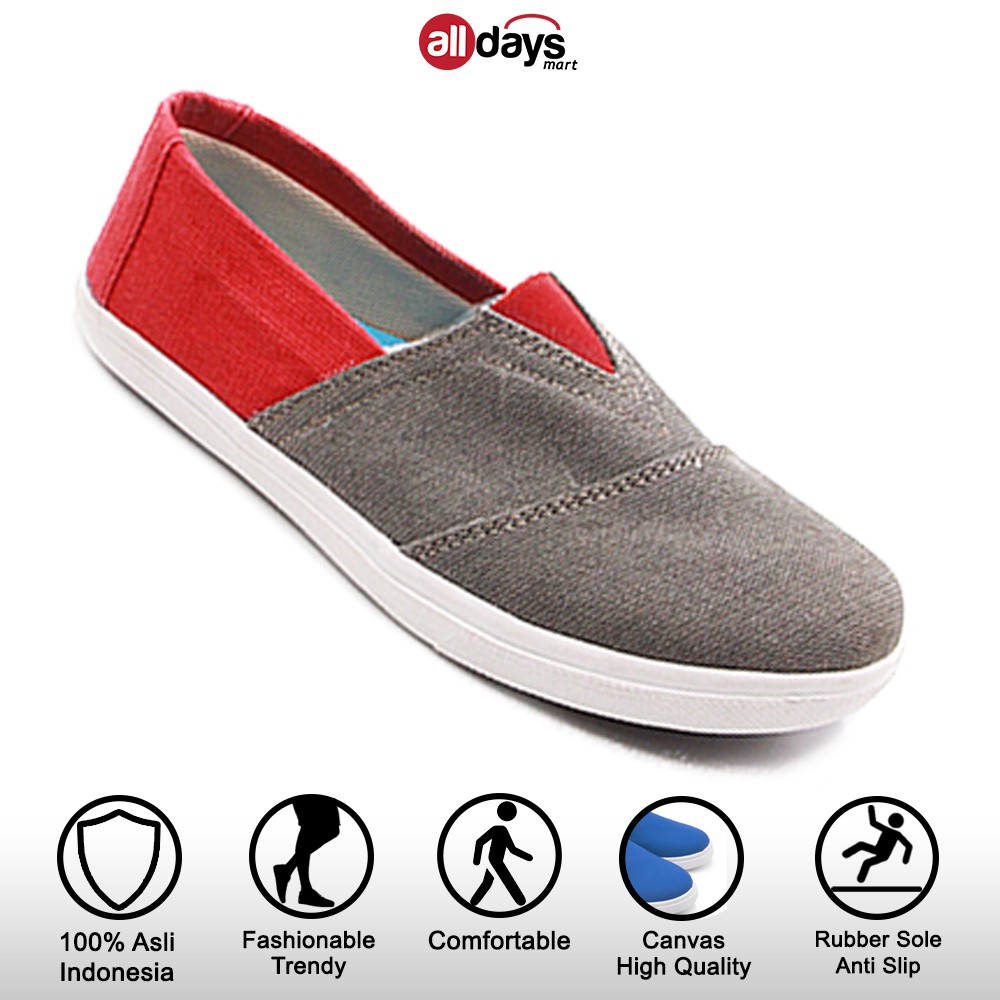 Alldays Mart 03 - Kaizen Sepatu Slip On Wanita Random Motif dan Warna Size 36-40