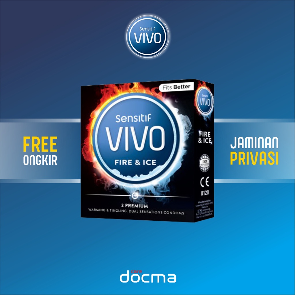 Kondom VIVO Condom - Fire & Ice Isi 3