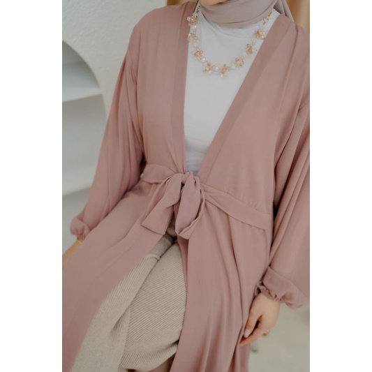 Tamstore Long Outer Cardigan Panjang Terbaru Bahan Ceruty Premium