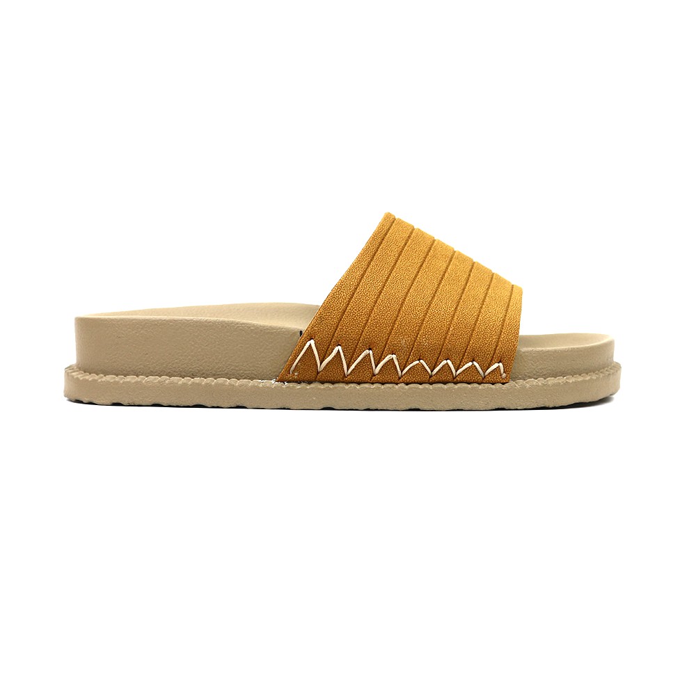 Sandal Jelly Velonesia Sandal Wedges Wanita Platform Birken Korea Style Leona Series - Bella-Bella Kuning