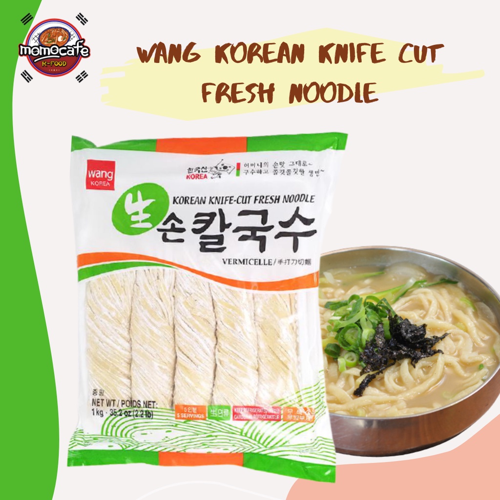 

Wang Korean Knife CUt Fresh Noodle - Mie Jjajangmyeon Atau Mie Jjampong 1Kg