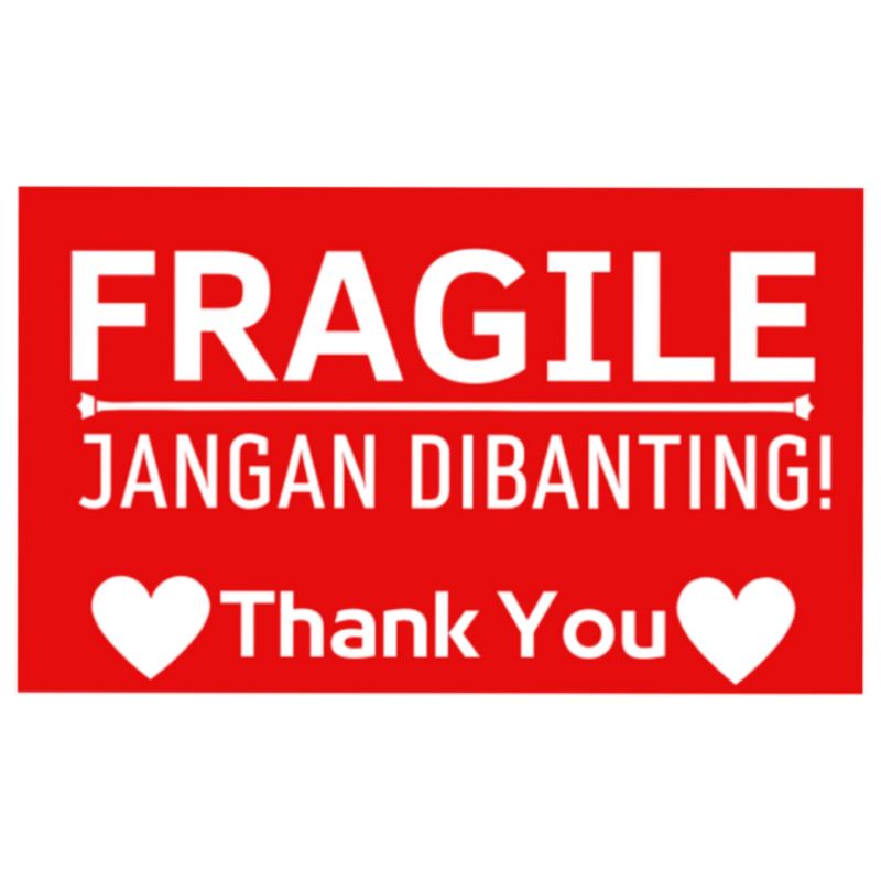 

Stiker Fragile Packing 5cm x 3cm (Minimal Order 5Pcs)