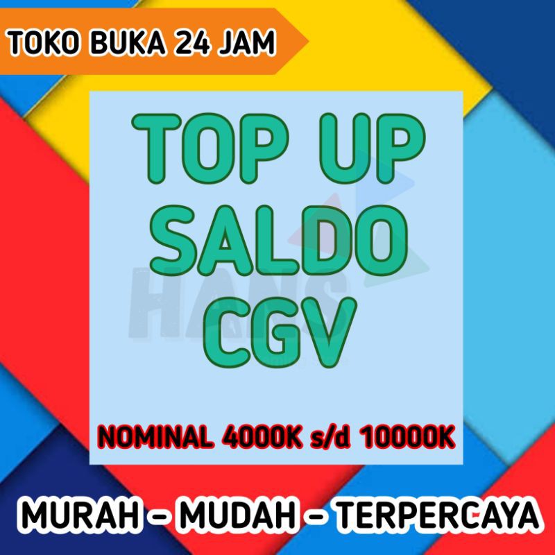 Top Up Saldo Cgv Shopee Indonesia