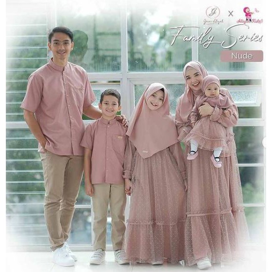 Gerai Aliyah | Family Series Dress Anak (Nude)