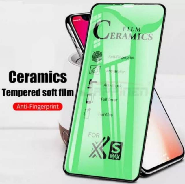 Anti gores Ceramic Film Tempered Glass Iphone X XS XR XS MAX 12 13 mini 11 12 13 14 pro max 14 Plus screen guard