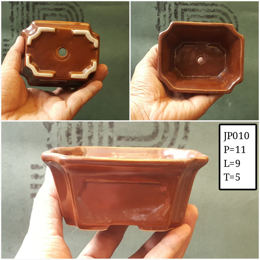 Pot keramik segi 8 JP010