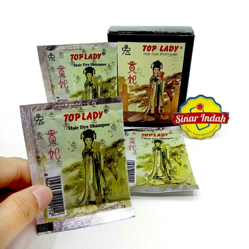 Top Lady Semir Rambut  Hair Dye Shampoo
