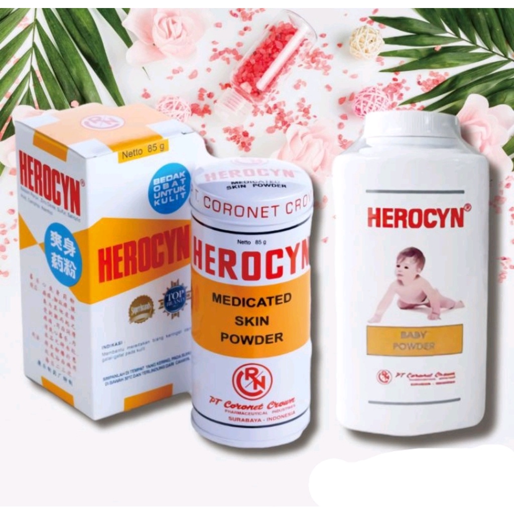 ✨LACIKOSME✨ HEROCYNBEDAK OBAT UNTUK KULIT - HEROCYN BABY POWDER BPOM