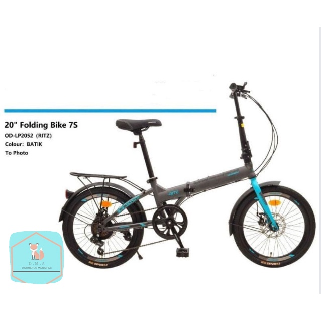 Sepeda Lipat Odessy Ritz 16"/20" inch 7speed