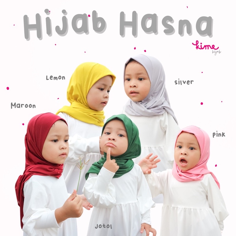 Kimehijab Hijab instan anak segitiga murah ‘Hasna’