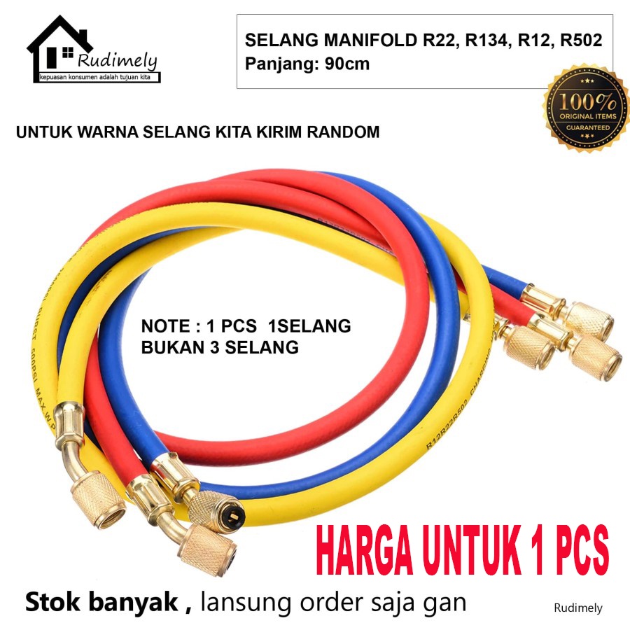 SELANG MANIFOLD R22 R134 R12 R502 90 CM