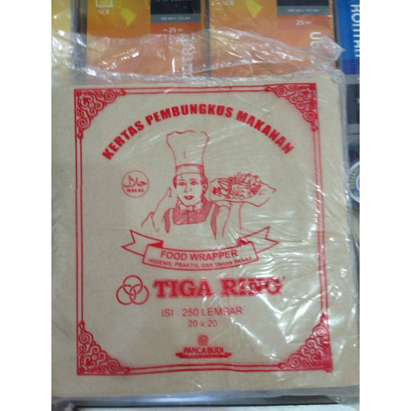 

TERMURAH Kertas Nasi Uk. 20x20 (isi DIJAMIN
