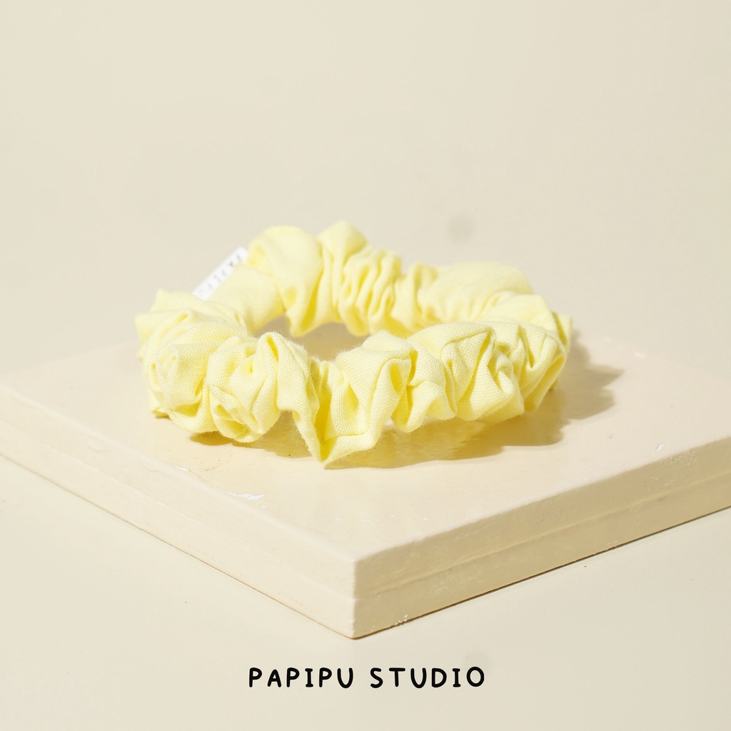 Papipustudio - Scrunchies ikat rambut kunciran Pastel series