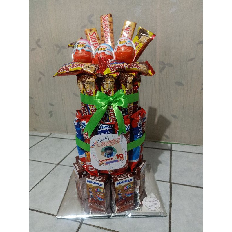 

snack tower isi uang / snack ulang tahun