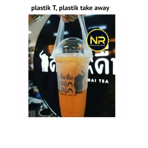 plastik tenteng gelas T /plastik take away