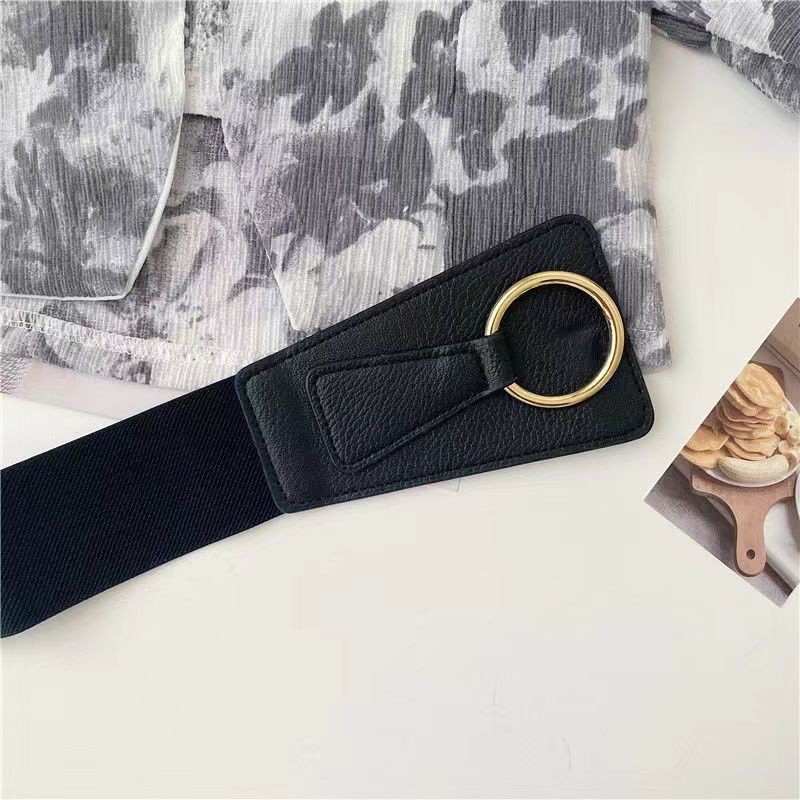 BGS-132 Belt Wanita Lebar Karet Elastis Ikat Pinggang Wanita Ikat Pinggang Belt Wanita Sabuk Gesper Fashion Casual Dewasa Obi Karet Mewah Kekinian Jumbo Import Tali Panjang Women Ramping Korean Fashion Style 2022 Kekinian