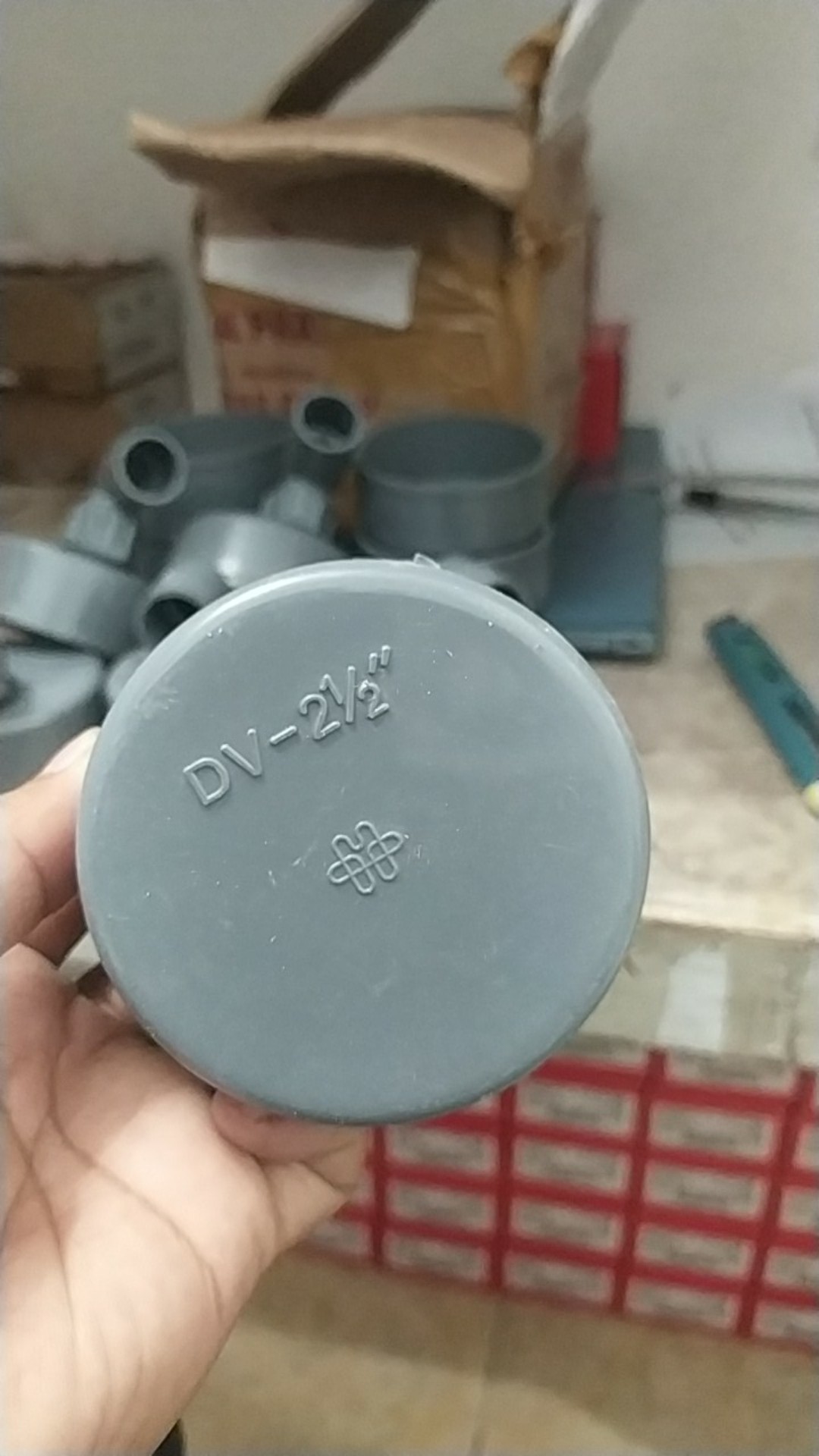 Tutup Pipa Pvc - Dop 2.1/2 Inchi - Tutup Pvc Tanpa Drat